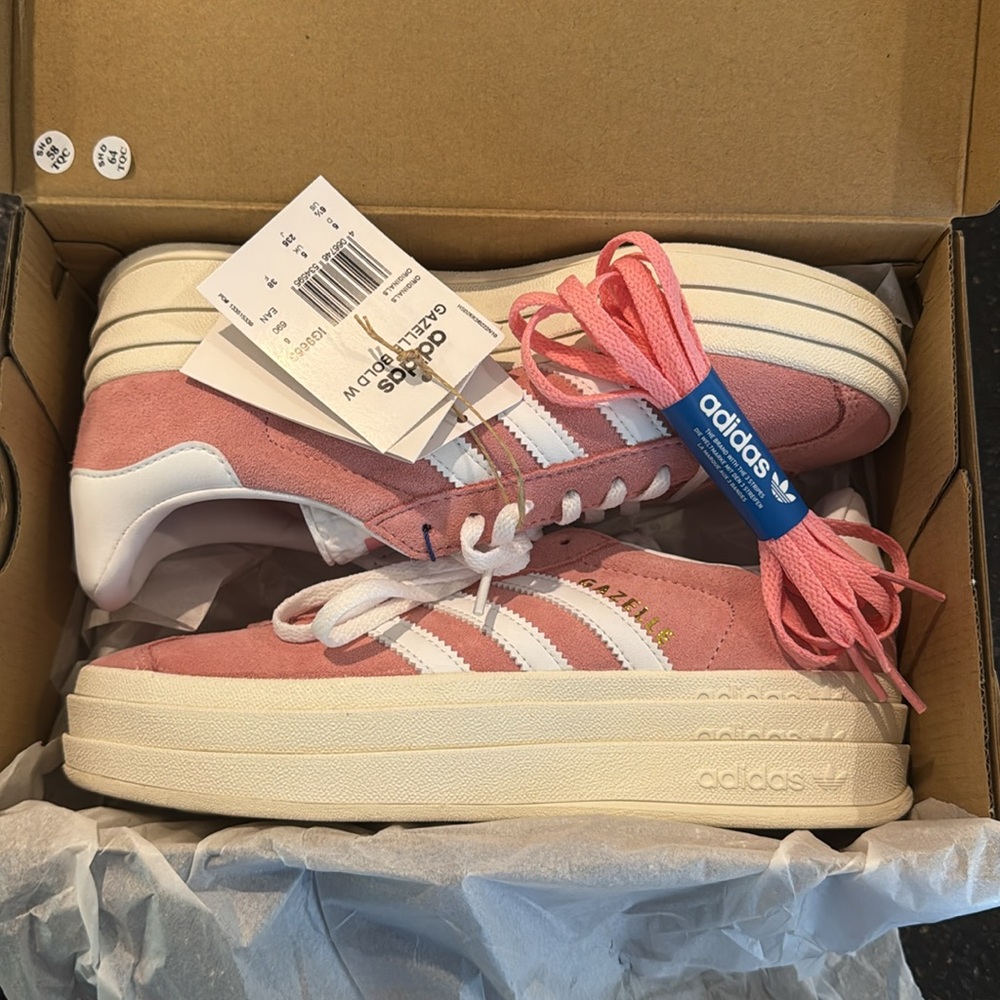 (WMNS) adidas Gazelle Bold Shoes 'Super Pop' - Picture 2 of 2